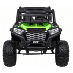 Buggy UTV Terenówka dla dzieci Zielony + Pilot + Bagażnik + Wolny Start + EVA + MP3 LED - obrazek 6