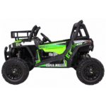 Buggy UTV Terenówka dla dzieci Zielony + Pilot + Bagażnik + Wolny Start + EVA + MP3 LED - obrazek 7