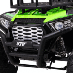 Buggy UTV Terenówka dla dzieci Zielony + Pilot + Bagażnik + Wolny Start + EVA + MP3 LED - obrazek 9