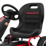 Gokart ABARTH na pedały dla dzieci Czarny + Koła EVA + Hamulec ręczny + Wolny bieg - obrazek 7
