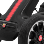 Gokart ABARTH na pedały dla dzieci Czarny + Koła EVA + Hamulec ręczny + Wolny bieg - obrazek 9