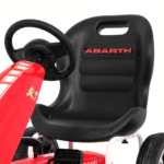 Gokart ABARTH na pedały dla dzieci Czerwony + Koła EVA + Hamulec ręczny + Wolny bieg - obrazek 10