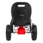 Gokart ABARTH na pedały dla dzieci Czerwony + Koła EVA + Hamulec ręczny + Wolny bieg - obrazek 6