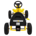 Gokart Champion na pedały dla dzieci 3+ Żółty + Pompowane opony + Regulowane siedzisko + Ręczny hamulec - obrazek 5