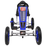 Gokart Full Ahead AIR na pedały dla dzieci 3+ Niebieski + Regulacja siedziska + Pompowane koła + Hamulec ręczny - obrazek 6
