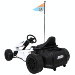 Gokart Speed 7 Drift King na akumulator dla dzieci Biały + Funkcja driftu + Sportowe siedzenie + 2 Prędkości + EVA - obrazek 3