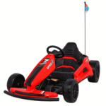 Gokart Speed 7 Drift King na akumulator dla dzieci Czerwony + Funkcja driftu + Sportowe siedzenie + 2 Prędkości + EVA - obrazek 2