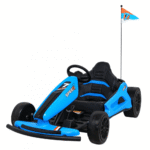 Gokart Speed 7 Drift King na akumulator dla dzieci Niebieski + Funkcja driftu + Sportowe siedzenie + 2 Prędkości + EVA - obrazek 2
