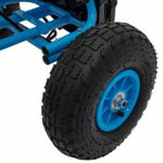 gokart na pedaly air perhour dla dzieci niebieski hamulec reczny pompowane kola regulacja siedzenia - zdjecie produktu 6