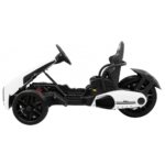 Gokart na akumulator Bolid XR-1 dla dzieci Biały + Regulowana kierownica + Profilowane siedzenie - obrazek 7
