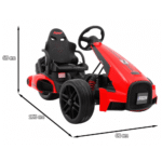 Gokart na akumulator Bolid XR-1 dla dzieci Czerwony + Regulowana kierownica + Profilowane siedzenie - obrazek 10