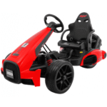 Gokart na akumulator Bolid XR-1 dla dzieci Czerwony + Regulowana kierownica + Profilowane siedzenie - obrazek 2