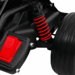 Gokart na akumulator Bolid XR-1 dla dzieci Czerwony + Regulowana kierownica + Profilowane siedzenie - obrazek 9