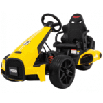 Gokart na akumulator Bolid XR-1 dla dzieci Żółty + Regulowana kierownica + Profilowane siedzenie - obrazek 2