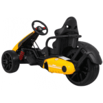 Gokart na akumulator Bolid XR-1 dla dzieci Żółty + Regulowana kierownica + Profilowane siedzenie - obrazek 3