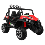 Grand Buggy Strong Lift dla dzieci Czerwony + Napęd 4x4 + Pilot + Bagażnik + Radio MP3 + LED