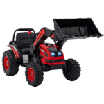 Koparka Traktor na akumulator dla dzieci Czerwony + Ruchome Ramię Łyżka + Pilot + Wolny Start + Radio FM + LED