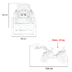 Koparka Traktor na akumulator dla dzieci Czerwony + Ruchome Ramię Łyżka + Pilot + Wolny Start + Radio FM + LED - obrazek 14