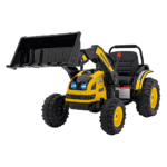 Koparka Traktor na akumulator dla dzieci Żółty + Ruchome Ramię Łyżka + Pilot + Wolny Start + Radio FM + LED - obrazek 2