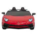 lamborghini aventador sv na akumulator dla 2 dzieci czerwony silnik bezszczotkowy pompowane kola audio led - zdjecie produktu 2