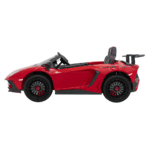 lamborghini aventador sv na akumulator dla 2 dzieci czerwony silnik bezszczotkowy pompowane kola audio led - zdjecie produktu 4
