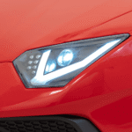 lamborghini aventador sv na akumulator dla 2 dzieci czerwony silnik bezszczotkowy pompowane kola audio led - zdjecie produktu 6