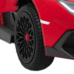 lamborghini aventador sv na akumulator dla 2 dzieci czerwony silnik bezszczotkowy pompowane kola audio led - zdjecie produktu 7