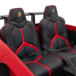 lamborghini aventador sv na akumulator dla 2 dzieci czerwony silnik bezszczotkowy pompowane kola audio led - zdjecie produktu 8