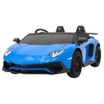 lamborghini aventador sv na akumulator dla 2 dzieci niebieski silnik bezszczotkowy pompowane kola audio led - zdjecie produktu 1