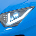 lamborghini aventador sv na akumulator dla 2 dzieci niebieski silnik bezszczotkowy pompowane kola audio led - zdjecie produktu 6