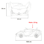 lamborghini sian na akumulator dla dzieci czerwony pilot eva wolny start audio led - zdjecie produktu 15
