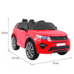 Land Rover Discovery dla dzieci Czerwony + Pilot + 5-pkt pasy + Regulacja siedzenia + EVA + MP3 LED - obrazek 7