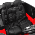 Land Rover Discovery dla dzieci Czerwony + Pilot + 5-pkt pasy + Regulacja siedzenia + EVA + MP3 LED - obrazek 8