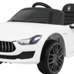 Maserati Ghibli na akumulator dla dzieci Biały + Pilot + Wolny Start + EVA + MP3 USB + LED - obrazek 10