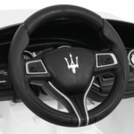Maserati Ghibli na akumulator dla dzieci Biały + Pilot + Wolny Start + EVA + MP3 USB + LED - obrazek 8