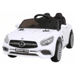 Mercedes Benz AMG SL65 S elektryczny dla dzieci Biały + Pilot + Audio LED + Ekoskóra + EVA + Wolny Start - obrazek 2