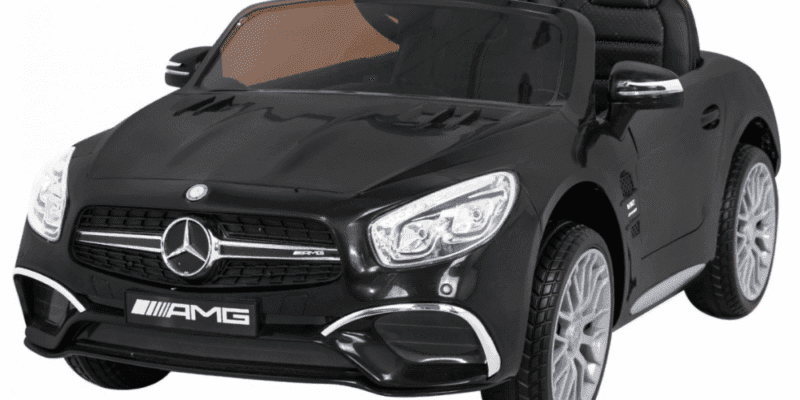 mercedes amg sl65 dla dzieci czarny pilot bagaznik regulacja siedzenia mp3 led wolny start - zdjecie produktu 1