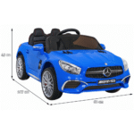 Mercedes Benz AMG SL65 S elektryczny dla dzieci Niebieski + Pilot + Audio LED + Ekoskóra + EVA + Wolny Start - obrazek 7