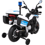 Motor Policyjny BMW F850 GS na akumulator dla dzieci + Kółka pomocnicze + Syrena + Światła + 2 Kufry + Wolny Start - obrazek 4