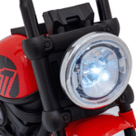 Motorek Chopper FASTER na akumulator dla dzieci Czerwony + Radio FM + Panel audio + LED - obrazek 11