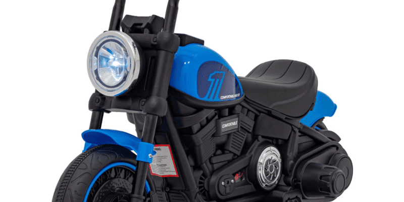 motorek chopper faster na akumulator dla dzieci niebieski radio fm panel audio led - zdjecie produktu 1