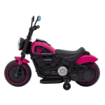Motorek Chopper FASTER na akumulator dla dzieci Różowy + Radio FM + Panel audio + LED - obrazek 7