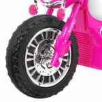 Motorek Chopper na akumulator dla dzieci Różowy + 3 koła + Dźwięki + Światła LED - obrazek 5