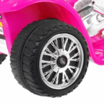 Motorek Chopper na akumulator dla dzieci Różowy + 3 koła + Dźwięki + Światła LED - obrazek 6