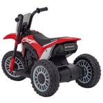 Motorek Cross Honda CRF 450R na akumulator dla dzieci Czerwony + 3 Koła + Gumowy Bieżnik + Klakson - obrazek 4