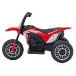 Motorek Cross Honda CRF 450R na akumulator dla dzieci Czerwony + 3 Koła + Gumowy Bieżnik + Klakson - obrazek 7