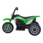 Motorek Cross Honda CRF 450R na akumulator dla dzieci Zielony + 3 Koła + Gumowy Bieżnik + Klakson - obrazek 7