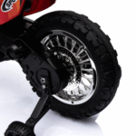 Motorek Cross dla dzieci Pojazd na akumulator Czerwony + Pomocnicze kółka + Dźwięki LED - obrazek 9