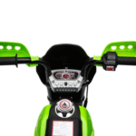 Motorek Cross dla dzieci Pojazd na akumulator Zielony + Pomocnicze kółka + Dźwięki LED - obrazek 9