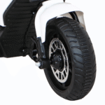 Motorek Fast Tourist na akumulator dla dzieci Biały + Audio + Światła + Ekoskóra - obrazek 10